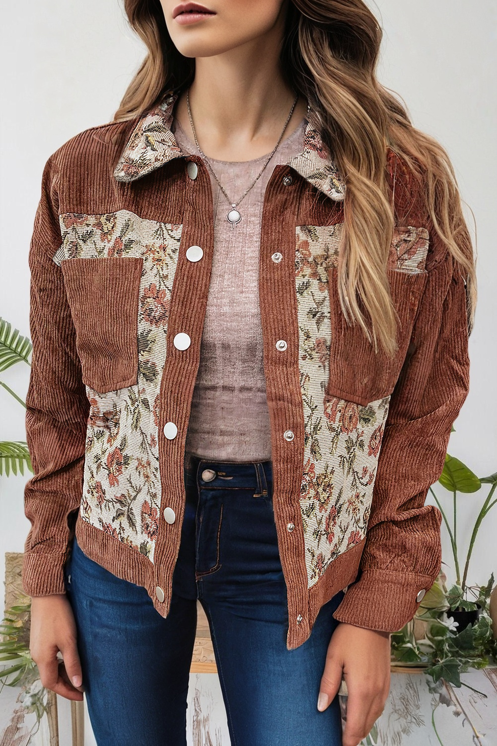 Green Floral Jacket