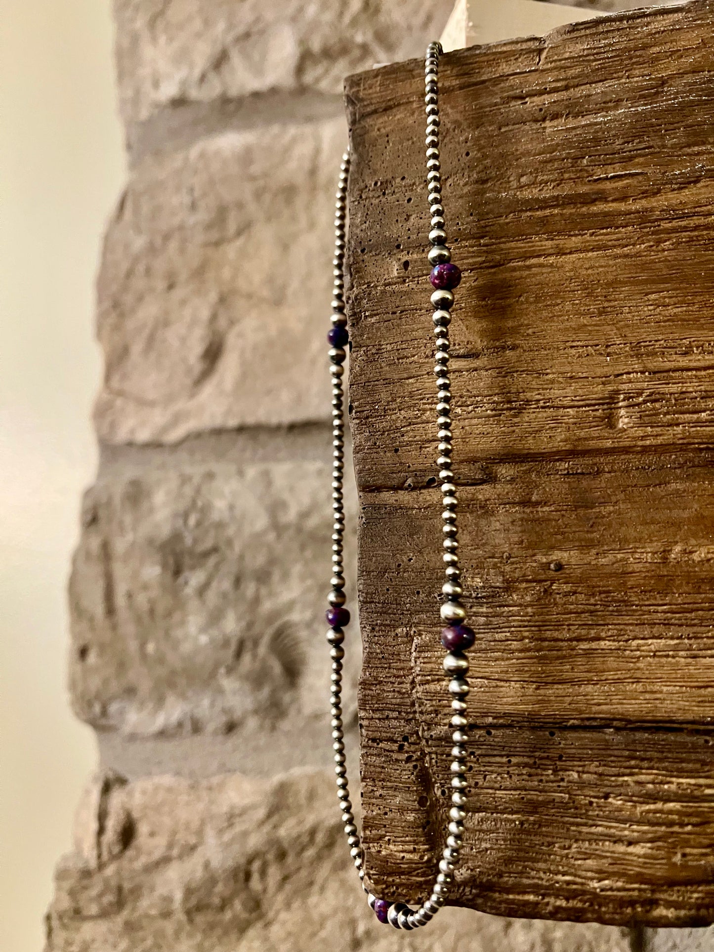 18" Purple Mohave Graduated Necklace