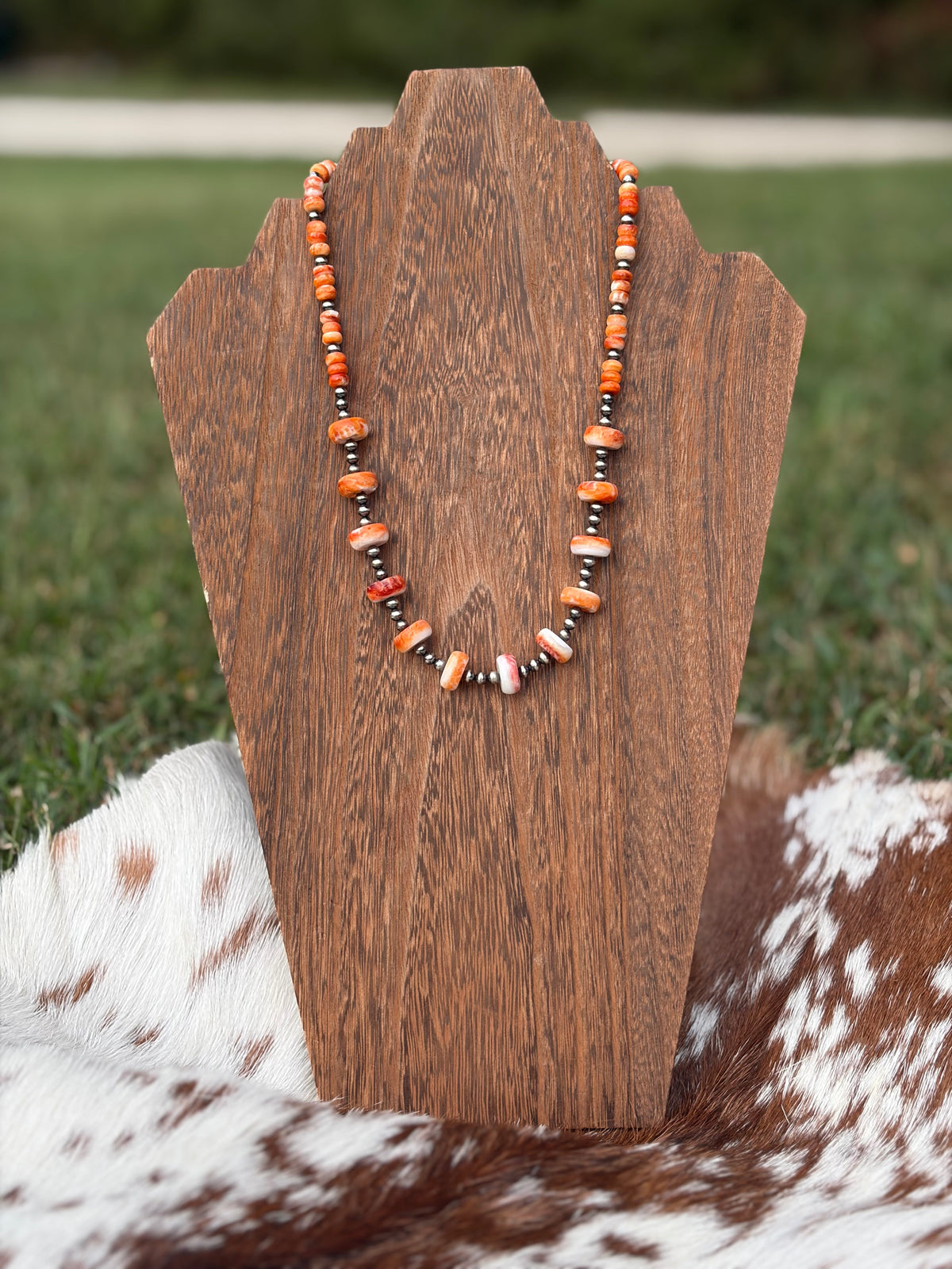 Orange Spiny Necklace