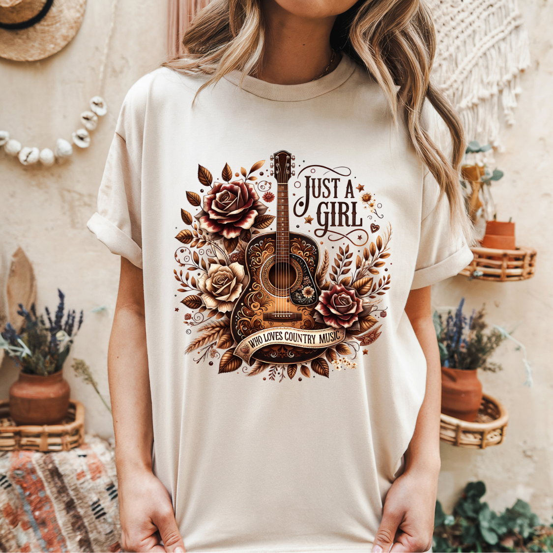 Just a Girl Who Loves Country Music T-shirt
