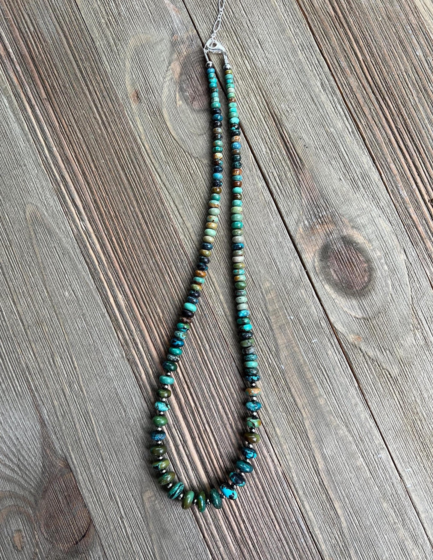 The TENNEY • Sterling Silver Beaded Necklace • Western Necklace for Women