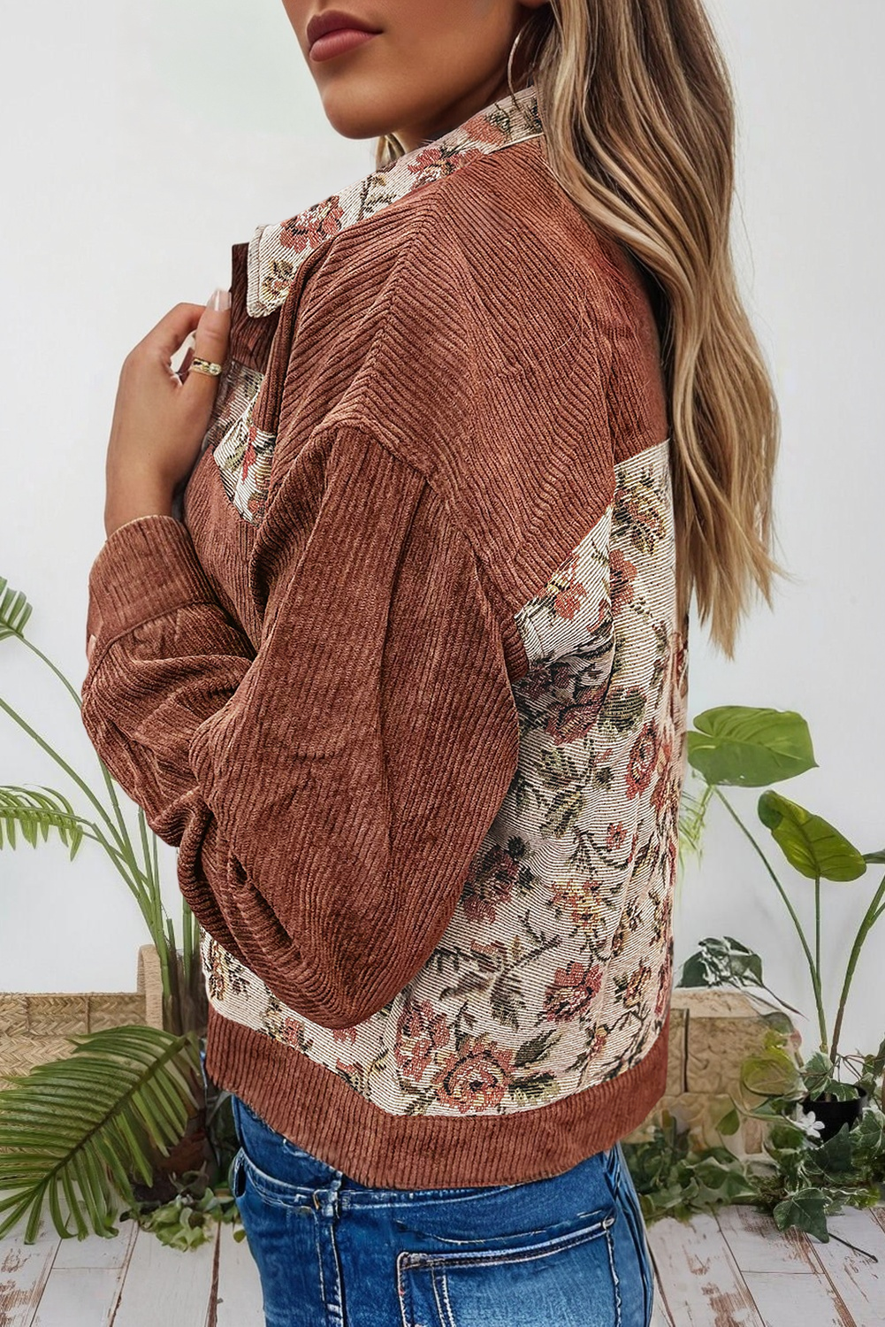 Green Floral Jacket