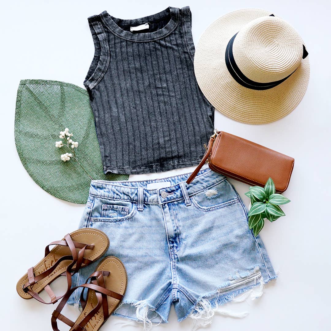 Ribbed tank top