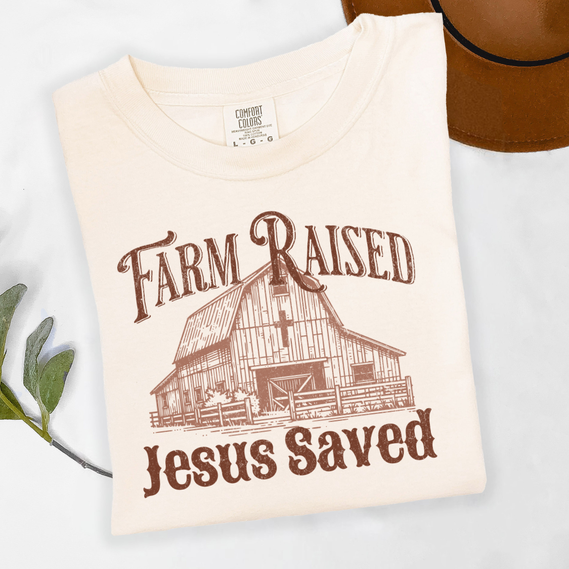 Farm Raised Jesus Saved T-shirt