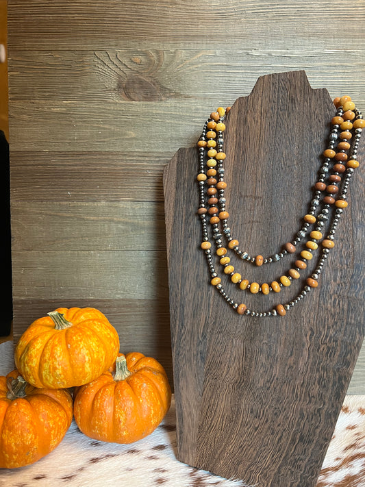 Orange Opal Necklace