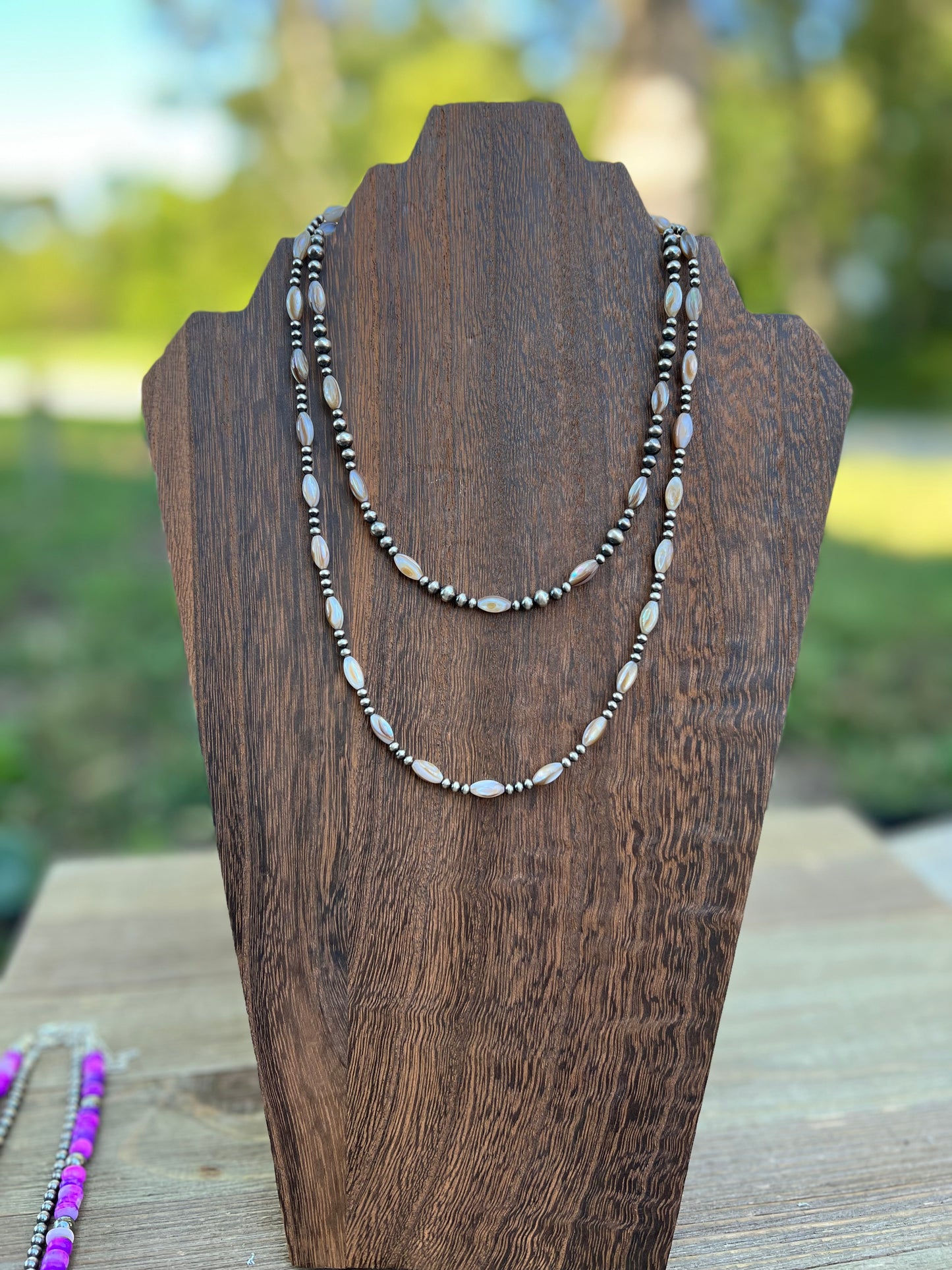 Tan rice beads