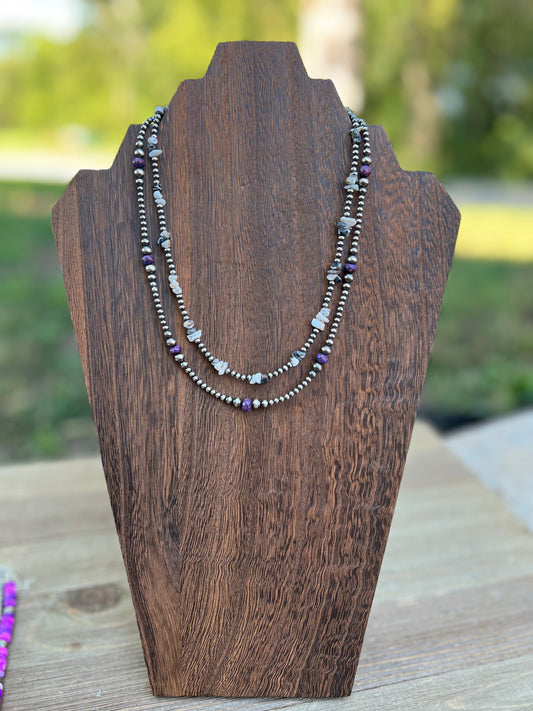Purple mohave necklace