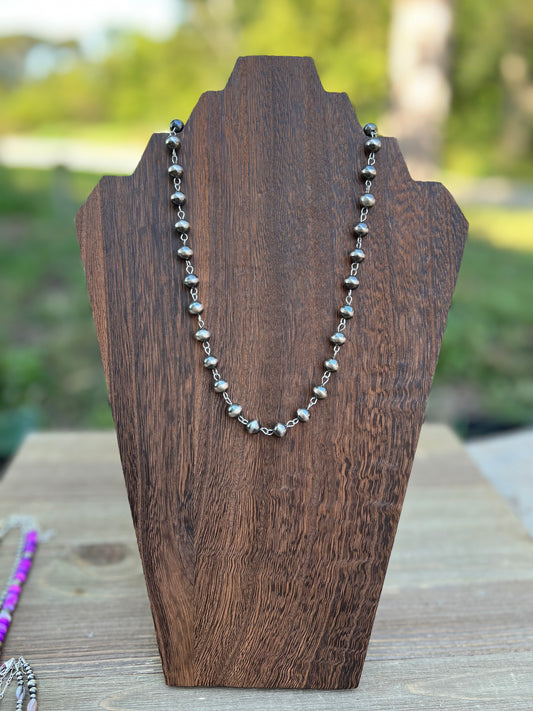 8mm Rosary Style Necklace
