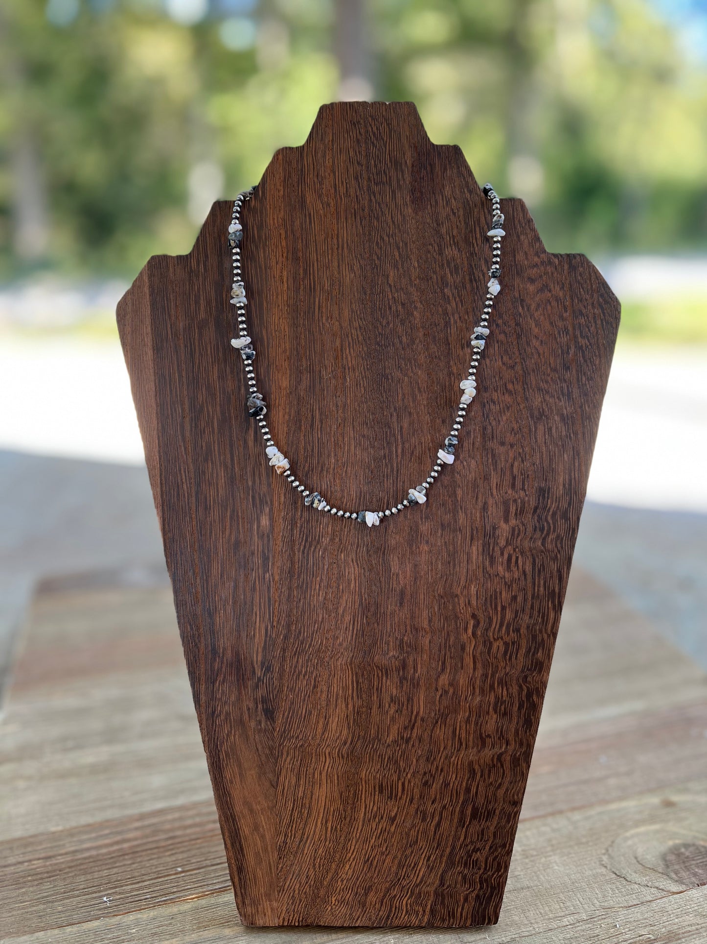 White Buffalo Chip necklace