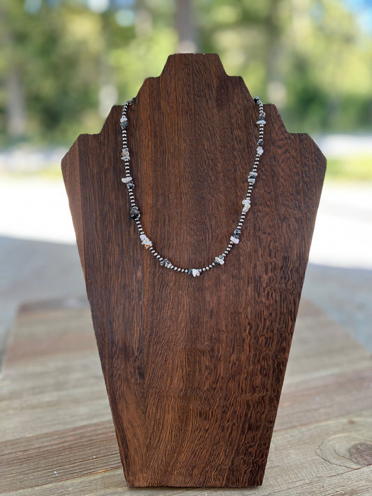 White Buffalo Chip necklace