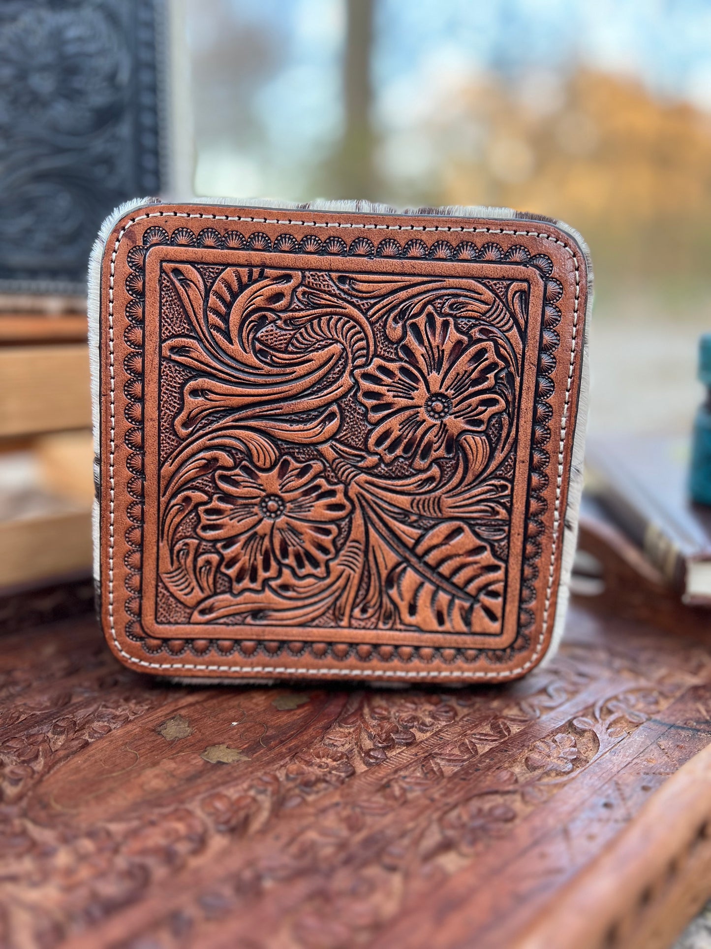 Cowhide Leather Jewelry Case