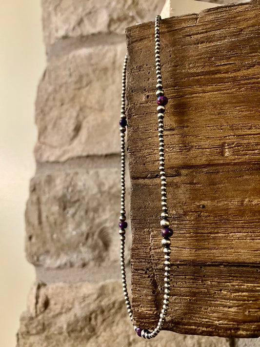 18" Purple Mohave Graduated Necklace