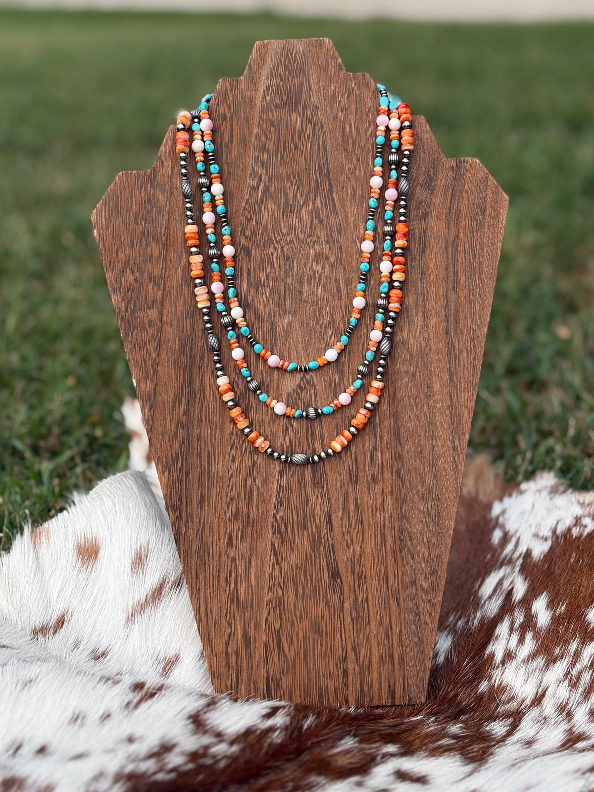 Orange Spiny & Twist Beads