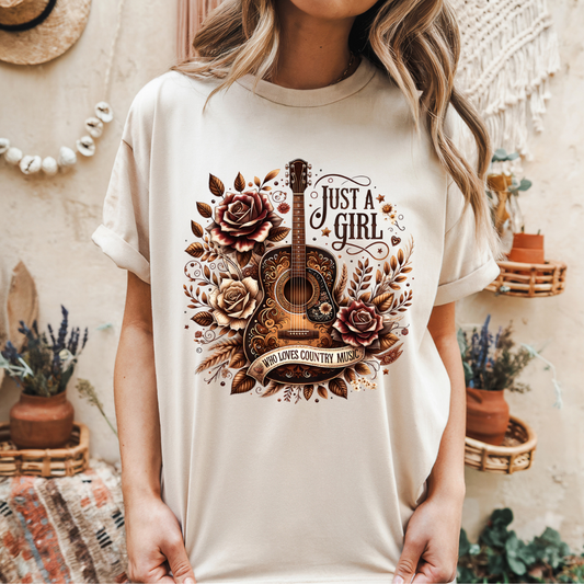 Just a Girl Who Loves Country Music T-shirt
