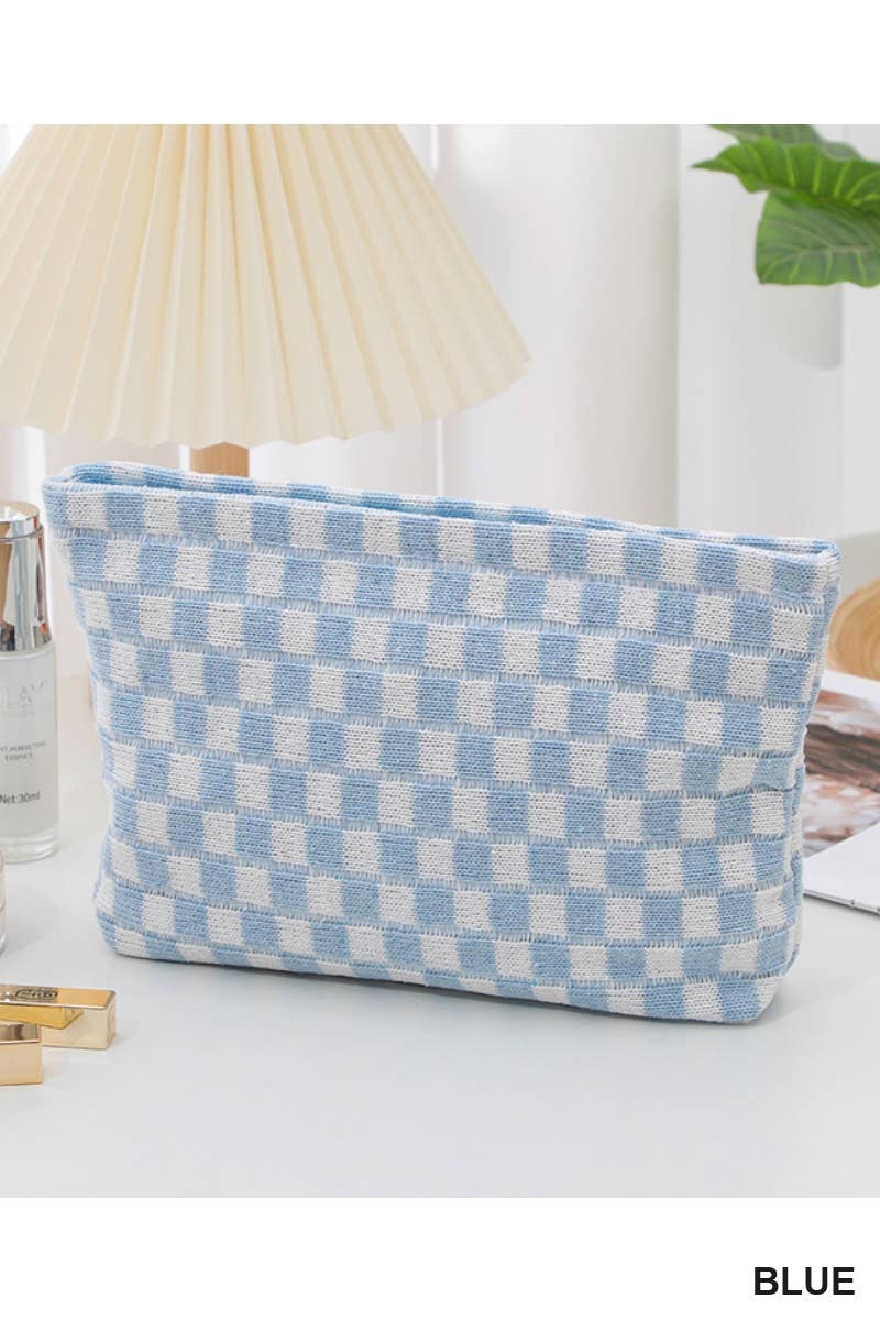 Checkered Clutch Bag