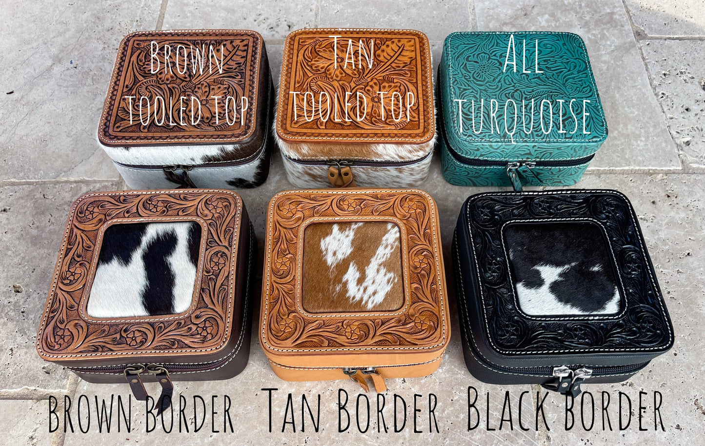 Cowhide Leather Jewelry Case