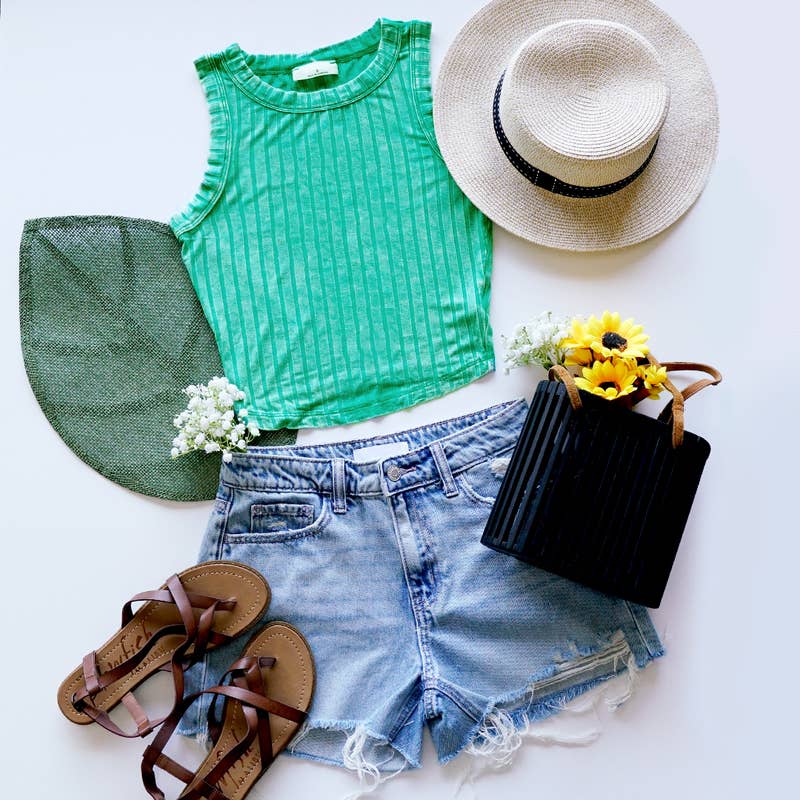 Ribbed tank top